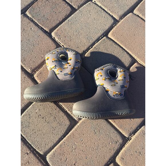 JAN & JUL Waterproof Boots Size Kids Gray Construction Boot - Picture 7 of 9